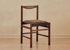 RANGE CHAIR with leather seat