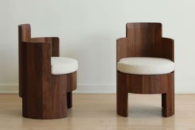 Pair of Walnut Cooperage Chairs