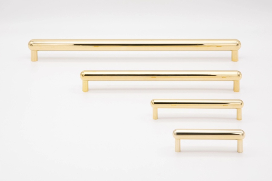 Convex Pulls in polished brass