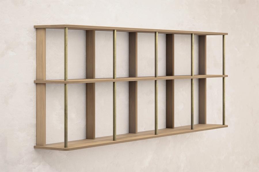 STRATA WALL SHELF Three Rows | Fort Standard