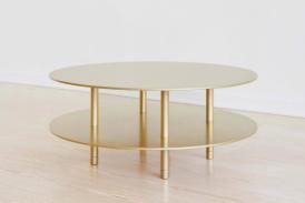 STRATA COFFEE TABLE Two Tier / Round Metal
