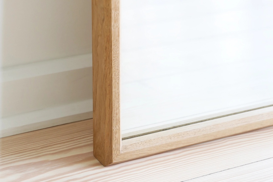 Plane Mirror Full Length in Wood