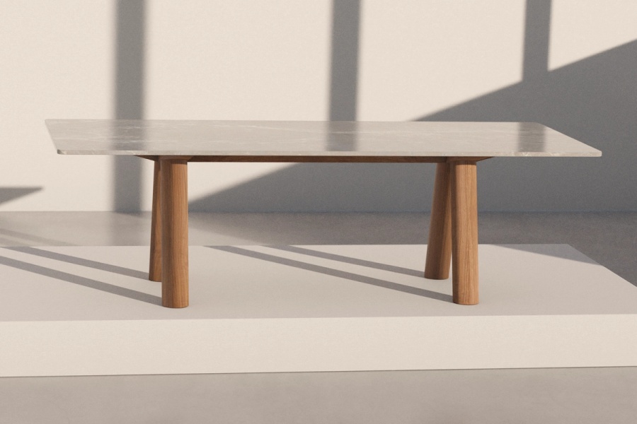 24" Carrara Stone Shelf