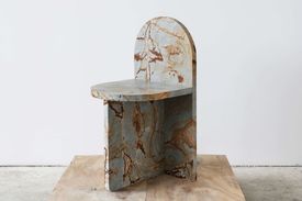 Stone Tombstone Chair