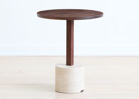 Foundation Side table with Round Base