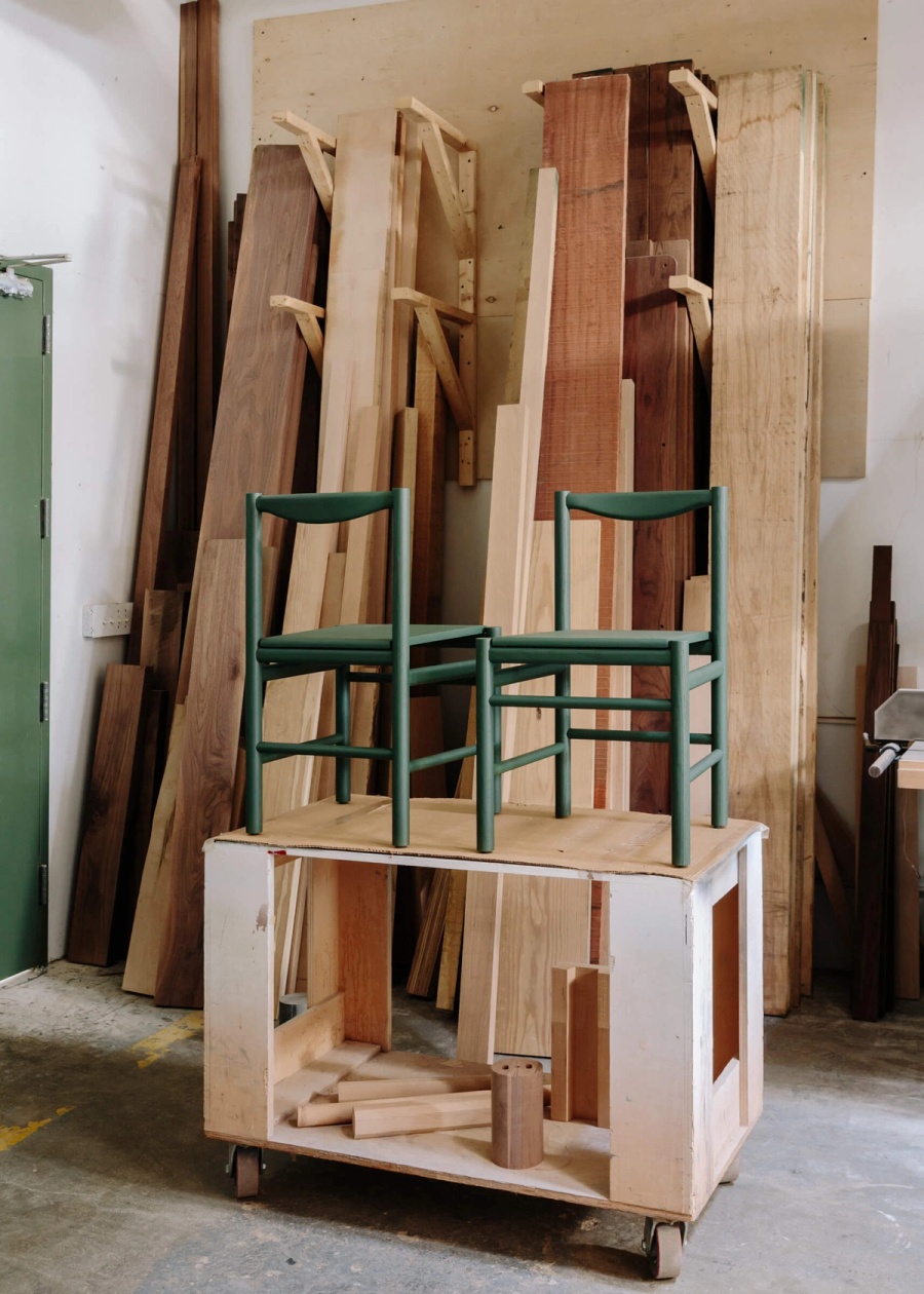 Range Chairs Sitting in Fort Standard Woodshop