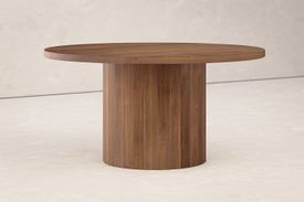 Round Cooperage Dining Table with Pedestal Base