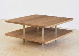 STRATA COFFEE TABLE Two Tier / Wood / Square & Rectangle