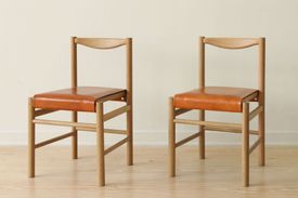 Upholstered Range Chairs in Oak