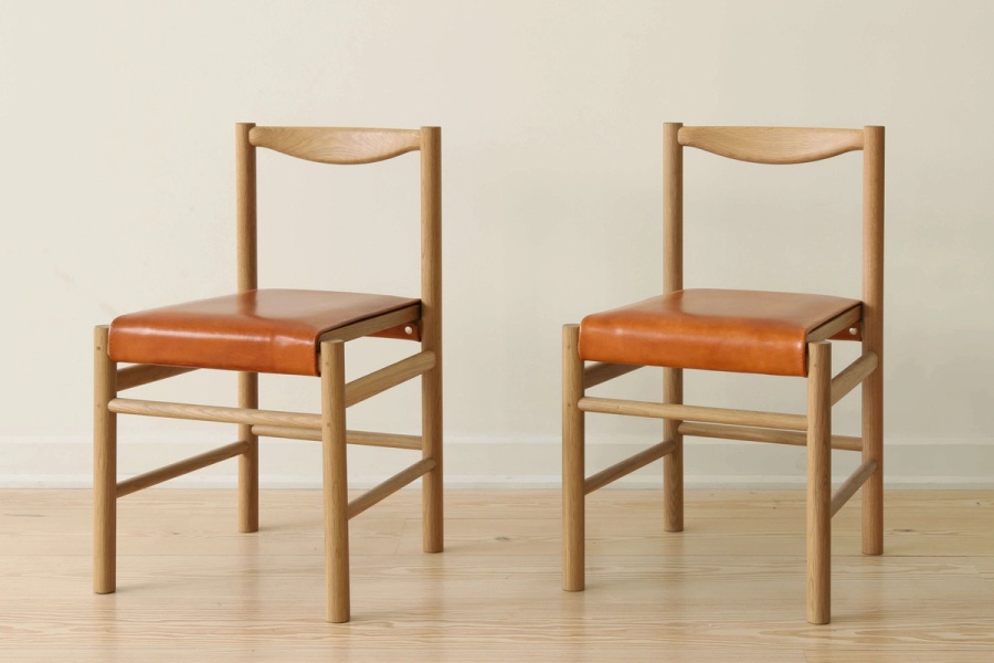 Upholstered Range Chairs in Oak