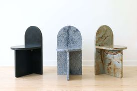Three Stone Tombstone Chair
