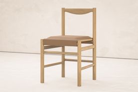 RANGE CHAIR with leather seat