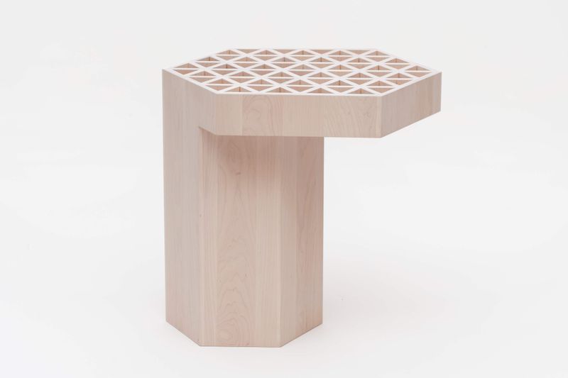 ASSEMBLAGE WOOD SIDE TABLE