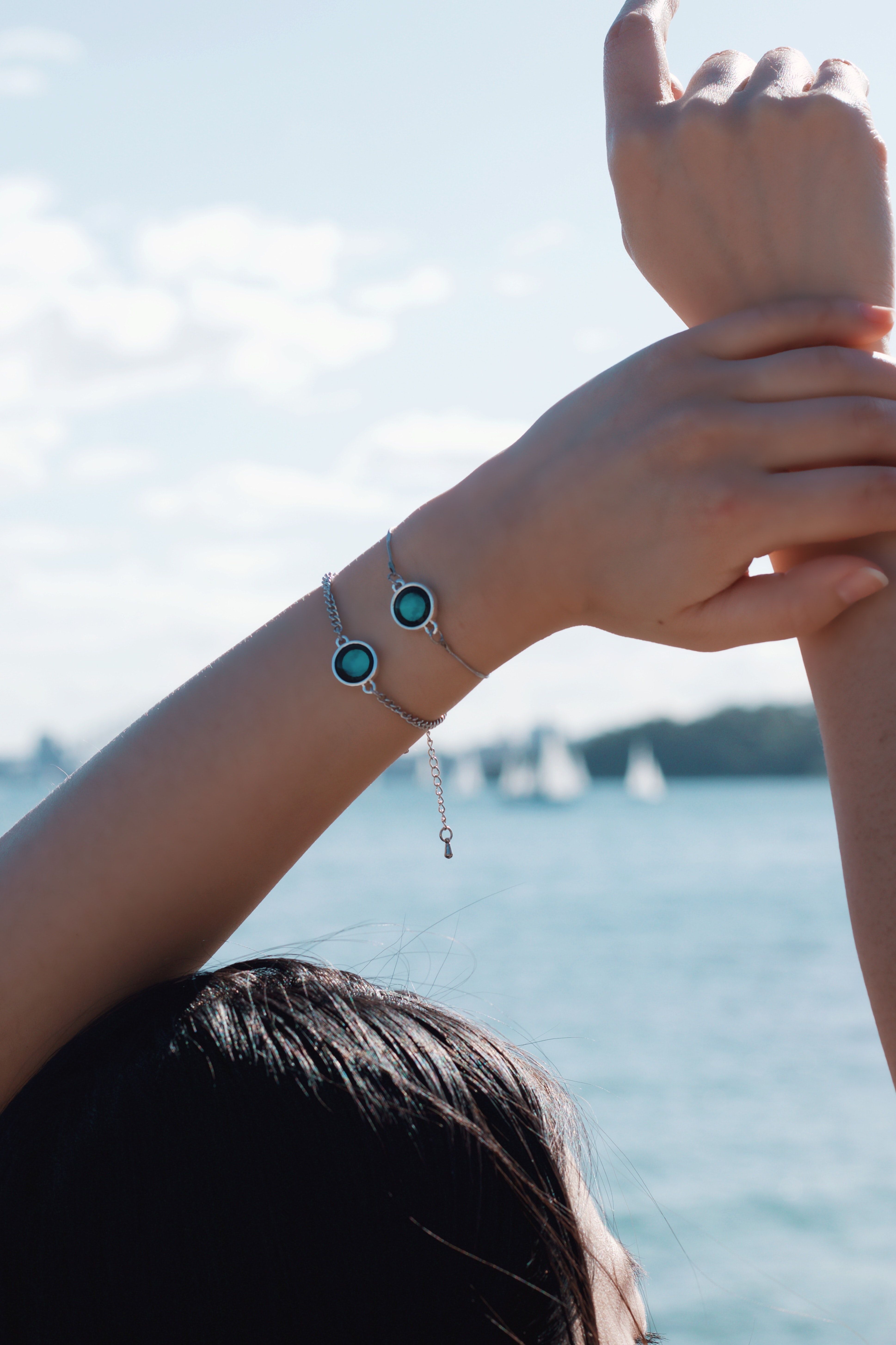 A picture of a Single Stone Intention Bracelet