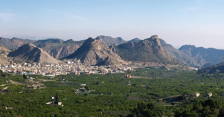 Vallée de Ricote et méandres de la rivière Segura