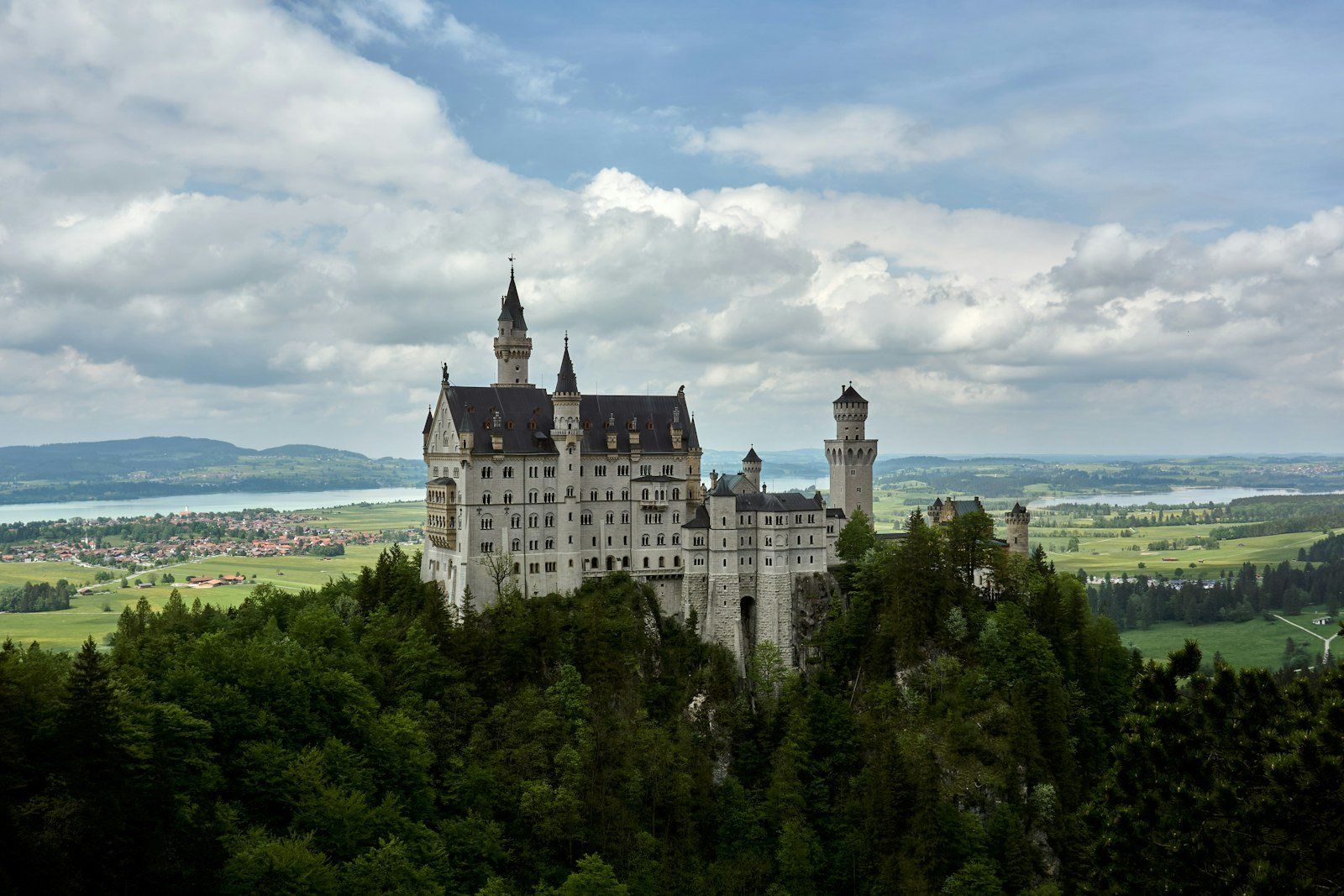 Neuschwanstein Castle in Southern Bavarian, Germany
