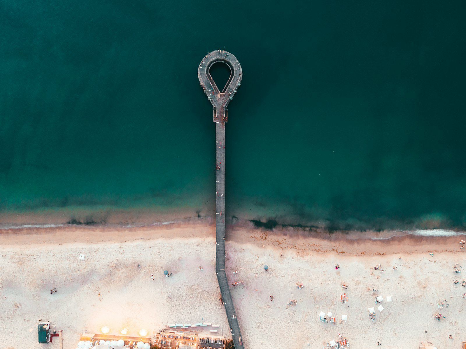 Dock at the beach in Punta del Este, Uruguay