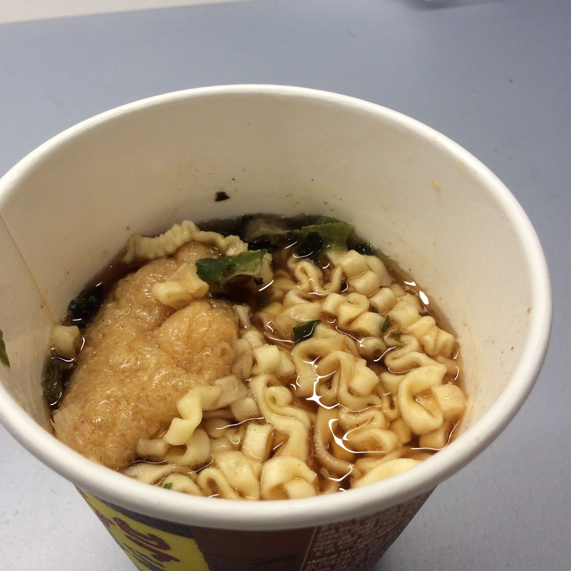 Cup Ramyeon inside