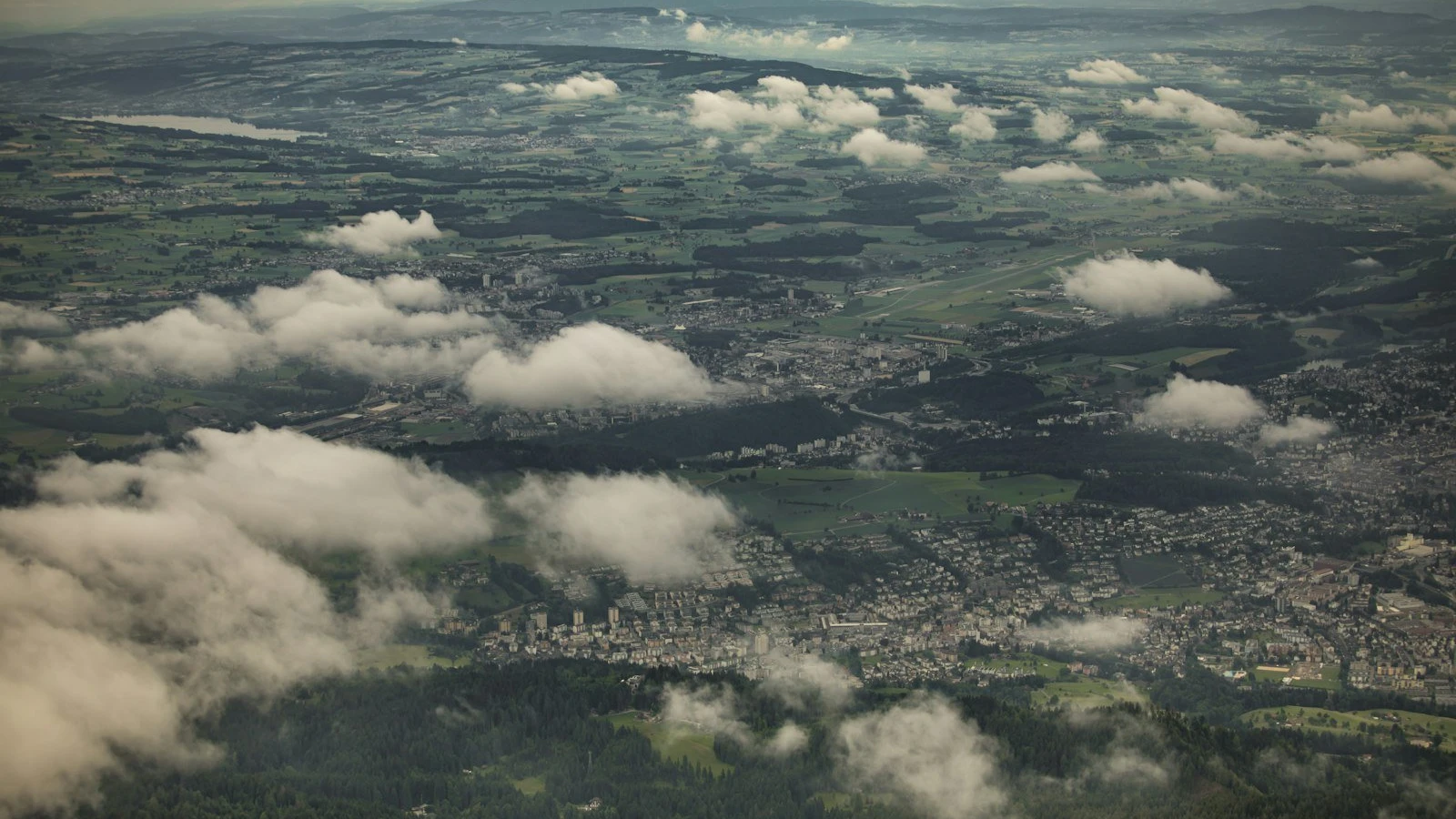 aerial view of a city