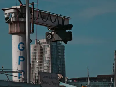Old port of Marseille in the winter