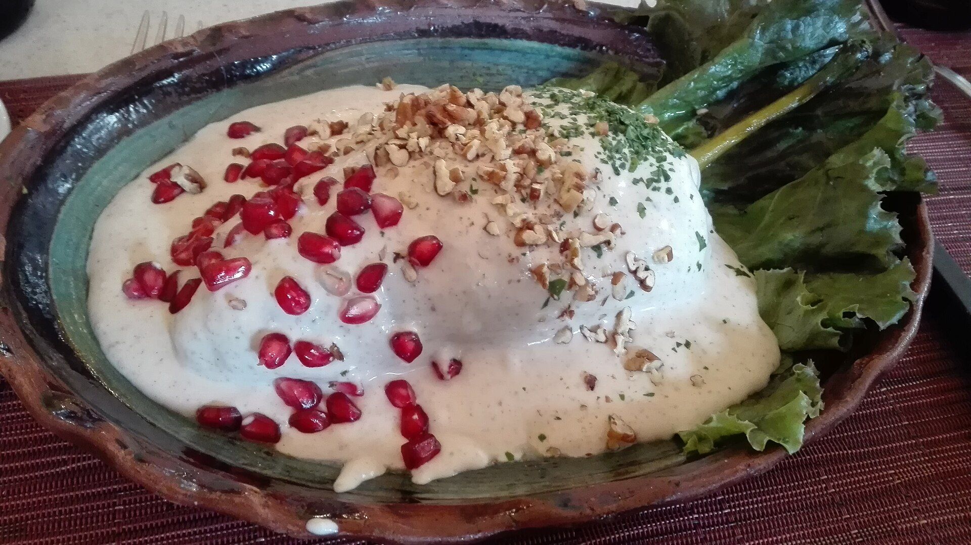 Chiles en nogada La Ópera CDMX