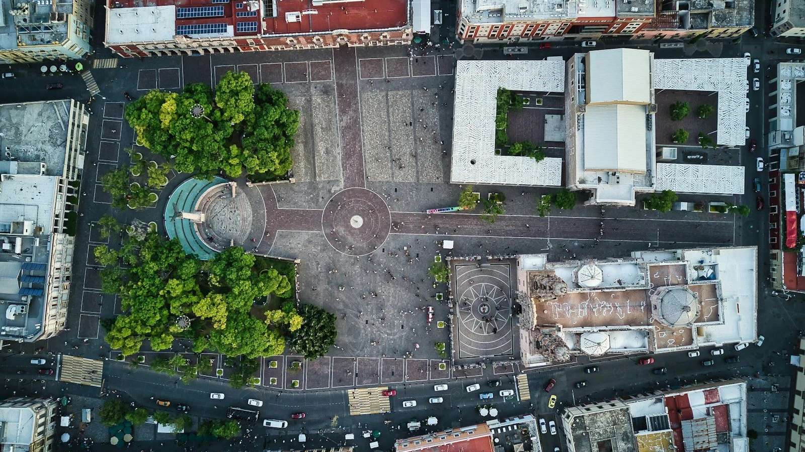 Plaza de la Patria en Aguascalientes, Aguascalientes.