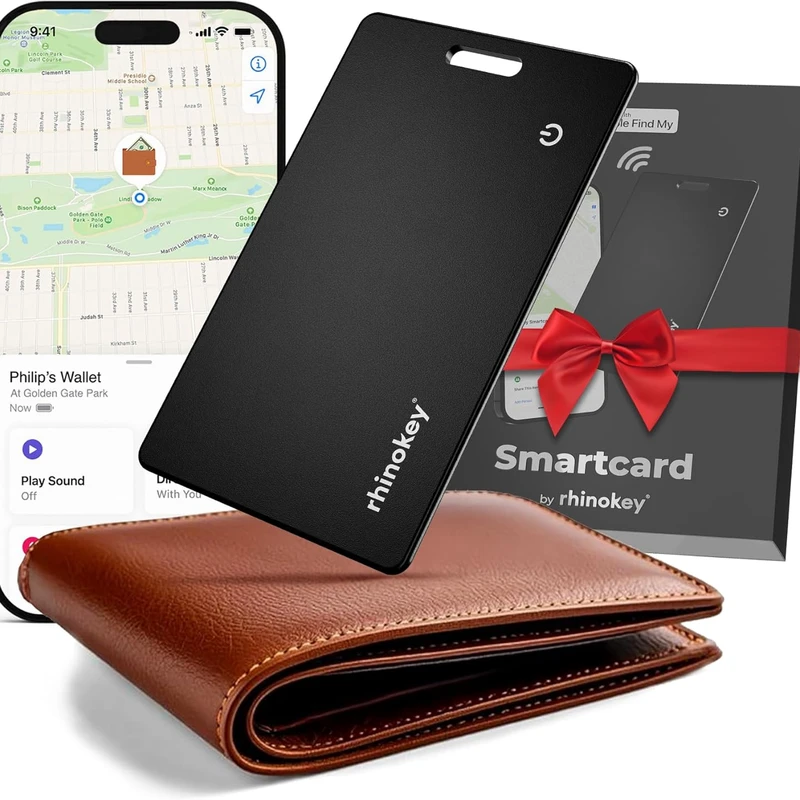 Tarjeta rastreadora cartera Find My ultrafina