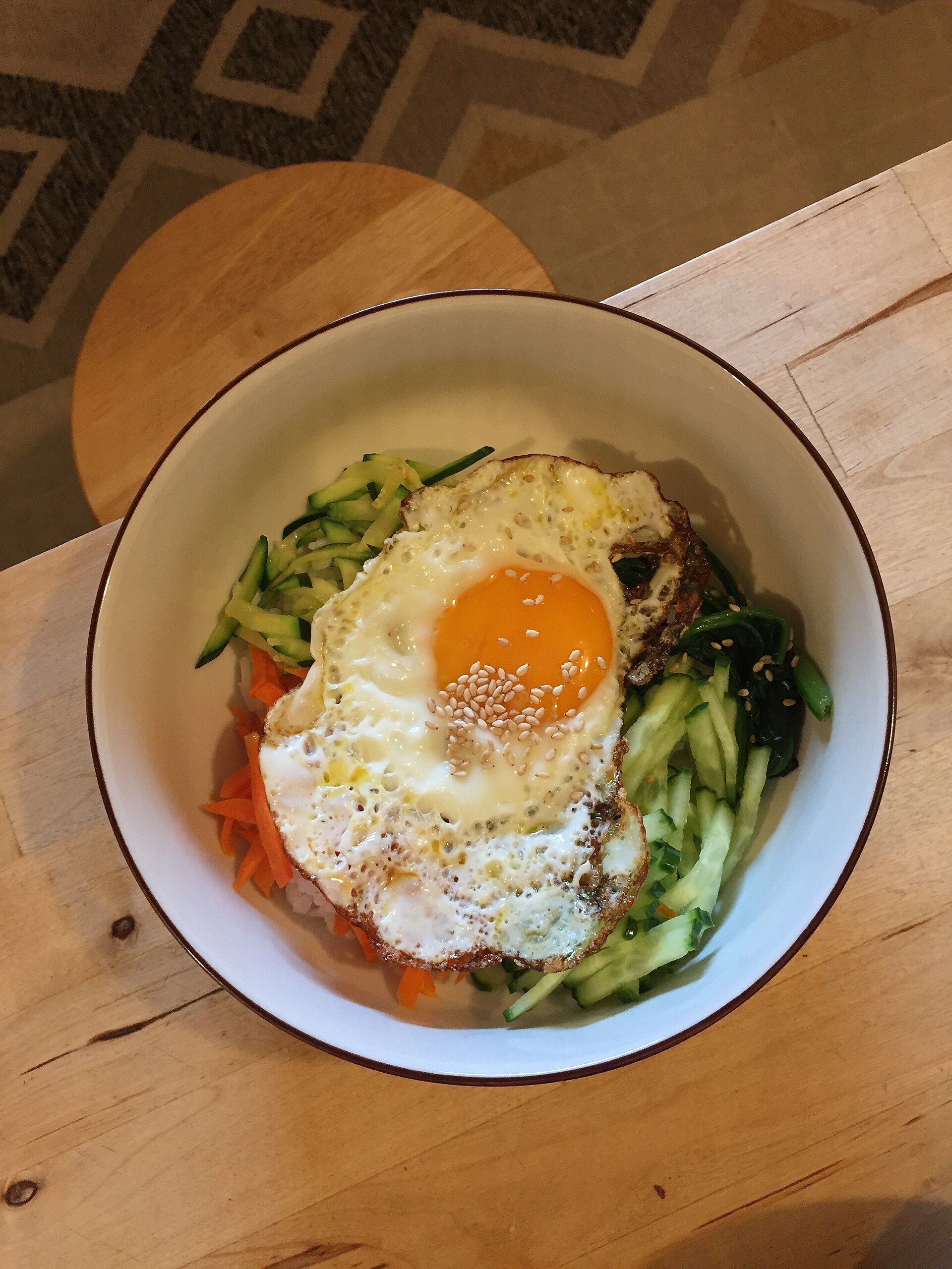 Bibimbap with egg