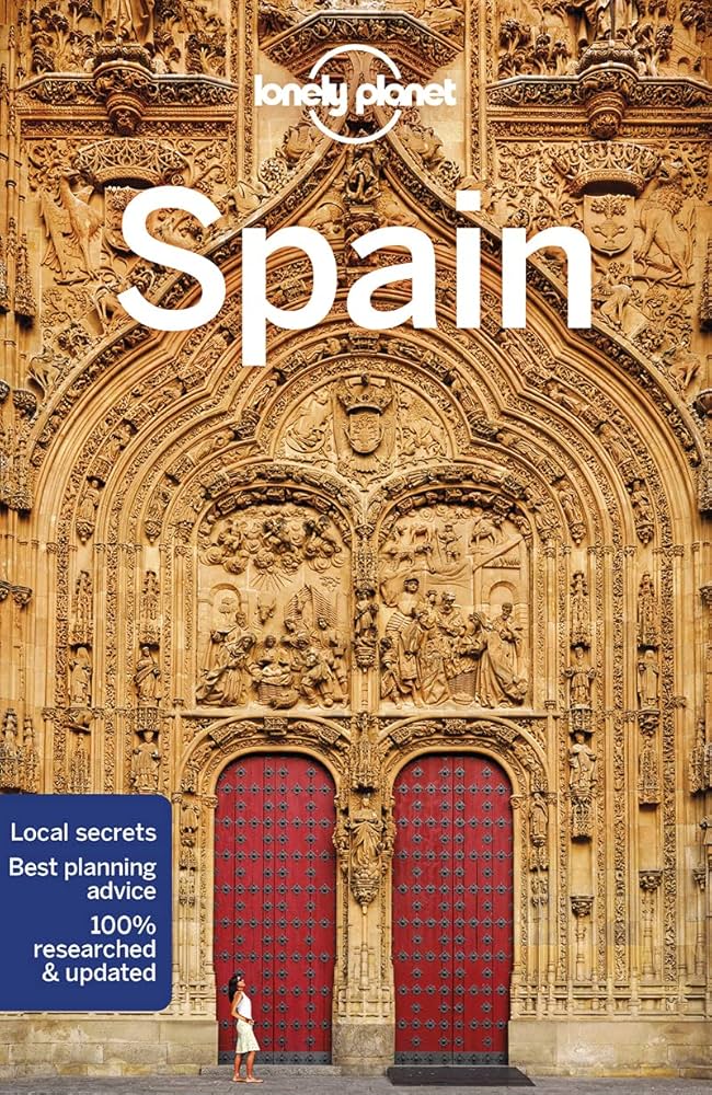 Portada de la guía de viaje España de Lonely Planet con la Sagrada Família en Barcelona
