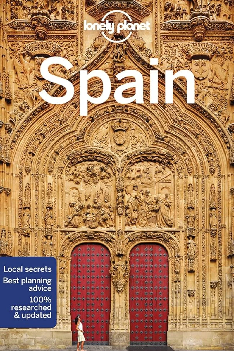 Portada de la guía de viaje España de Lonely Planet con la Sagrada Família en Barcelona