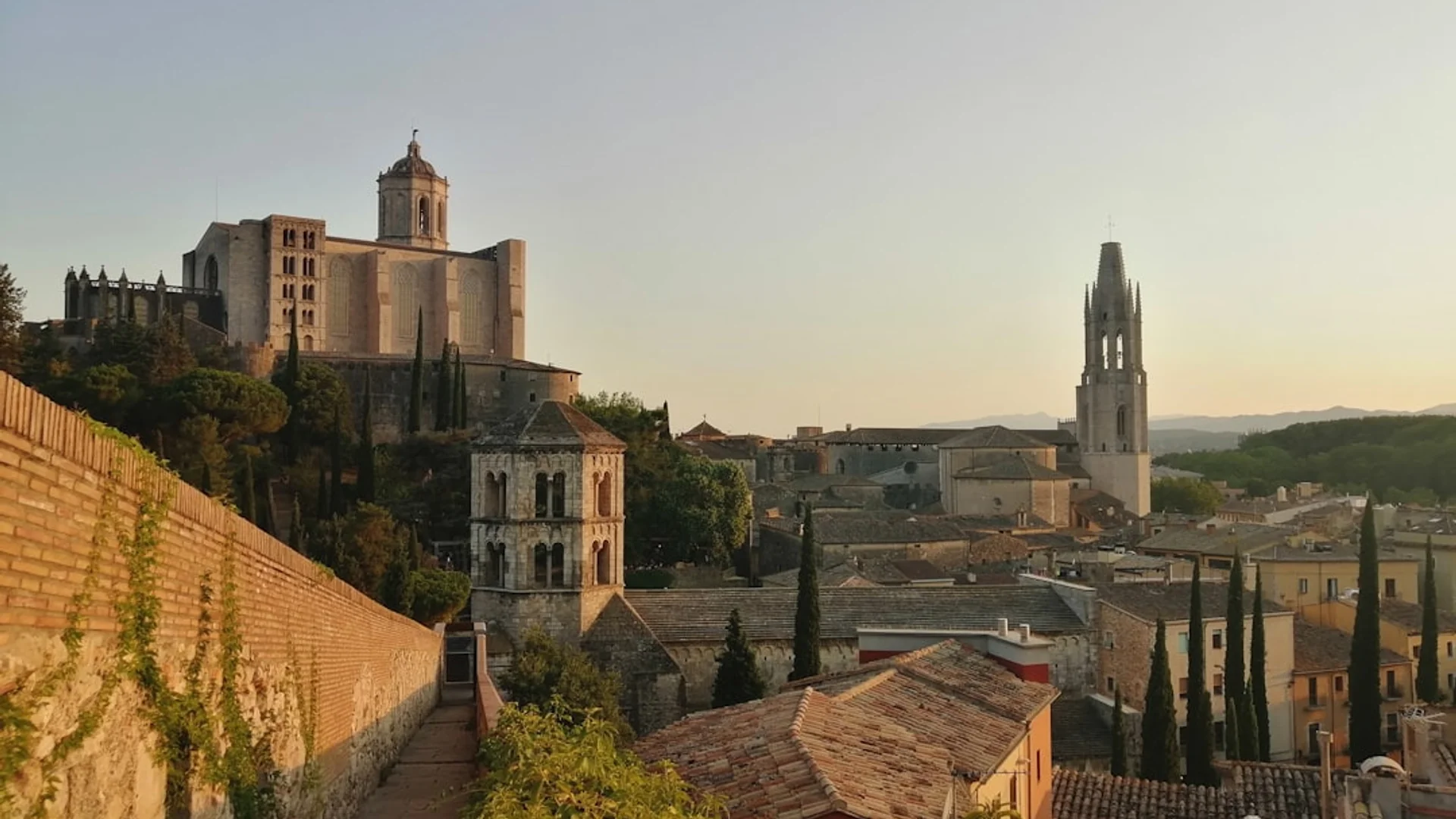Vista panorámica de Girona, España