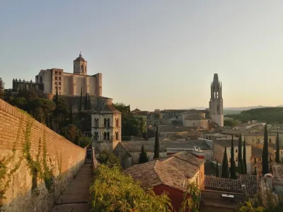 Vista panorámica de Girona, España