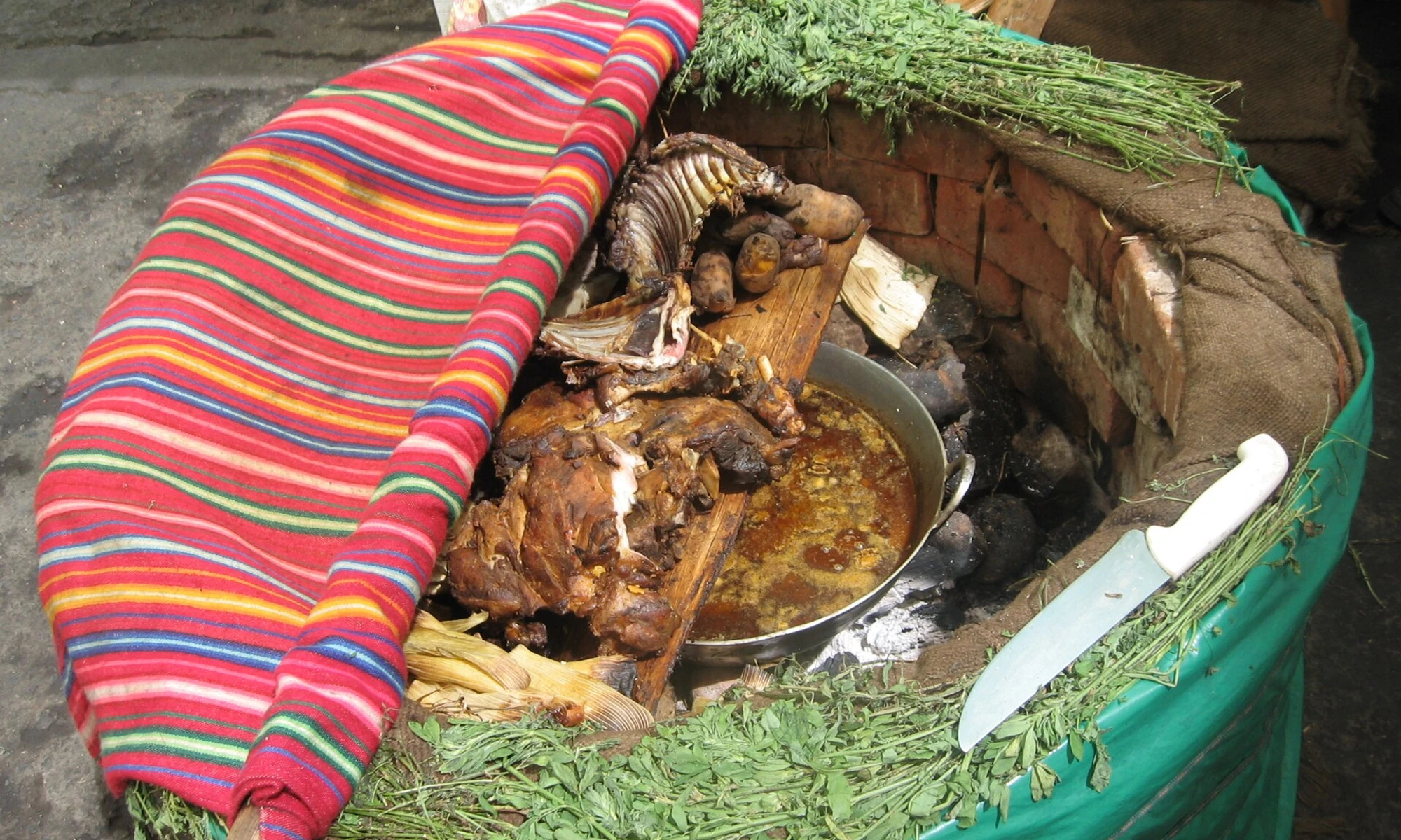 Pachamanca, Sierra central