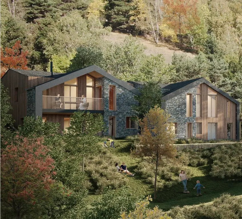 Diseño escandinavo en Pirineos: casas que abrazan la montaña