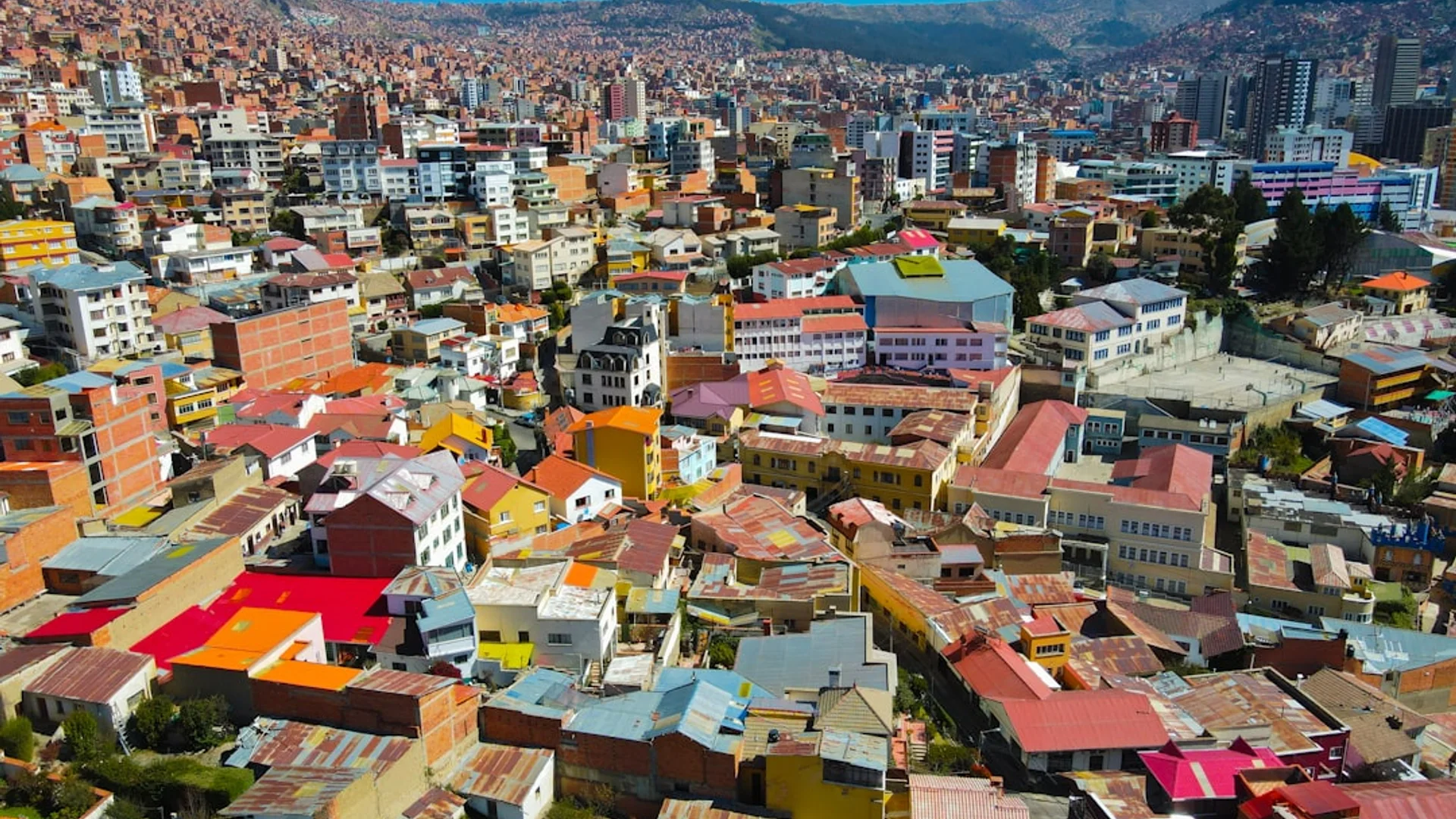 Vista panorámica de La Paz, Bolivia