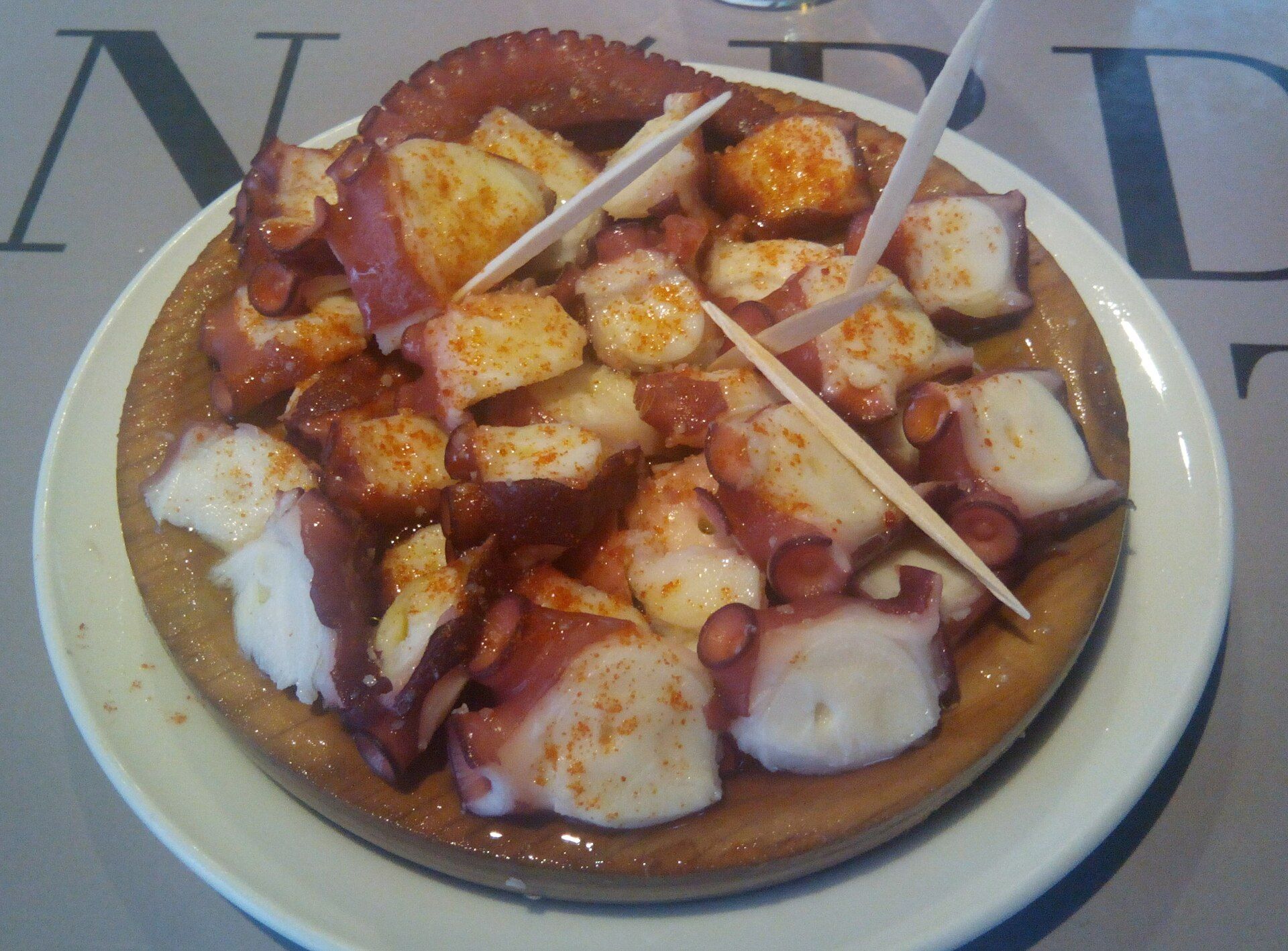 Ración de pulpo a feira