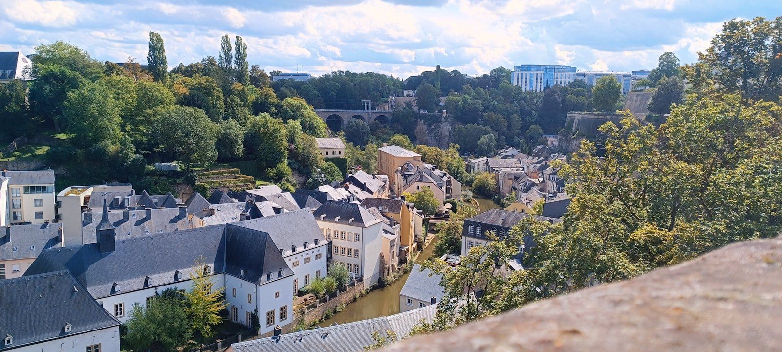a view of a city from a high point of view