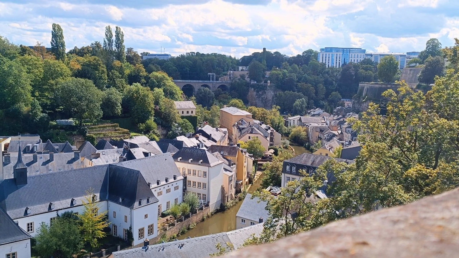 a view of a city from a high point of view
