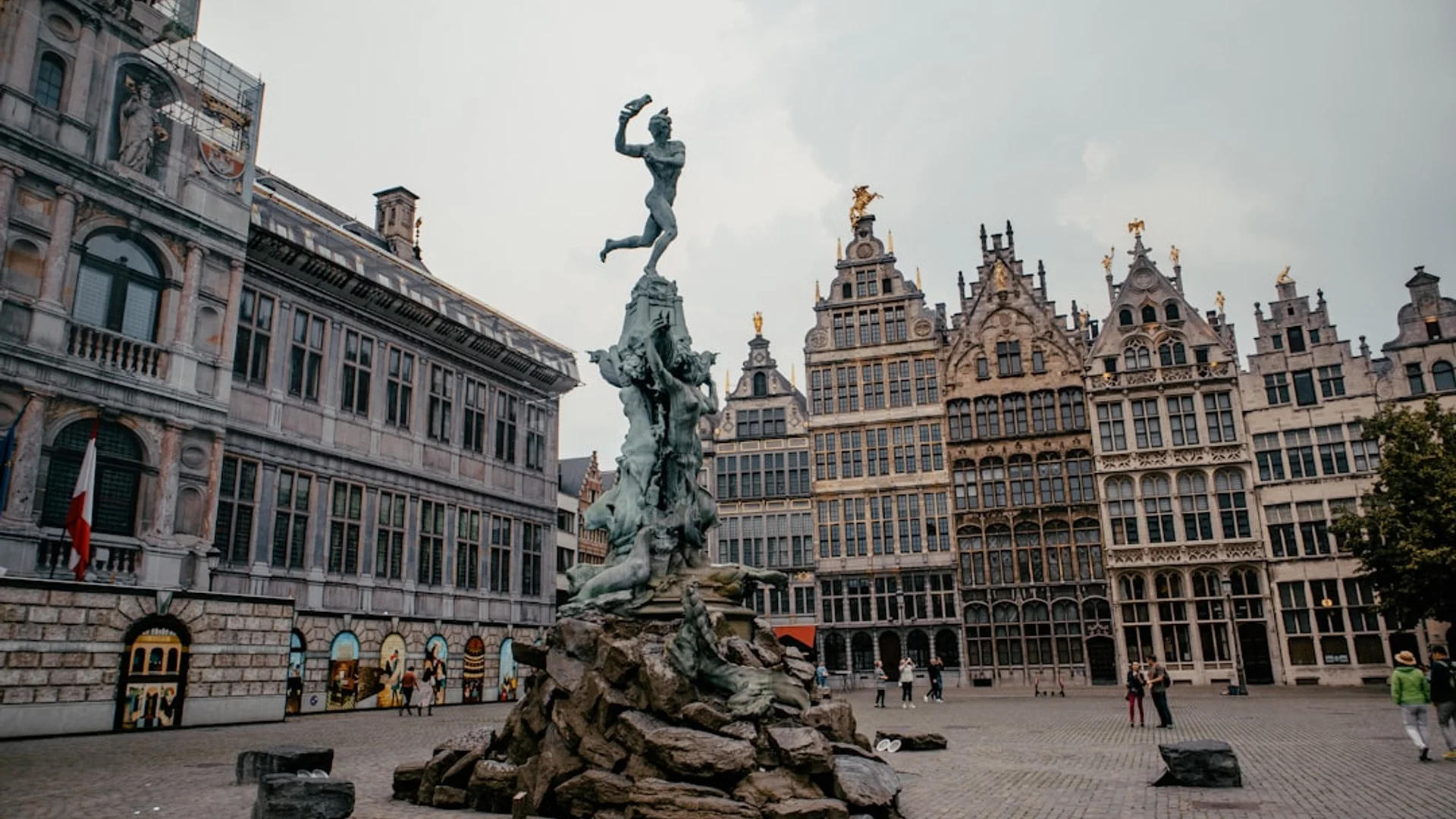 Vista panorámica de Amberes, Bélgica