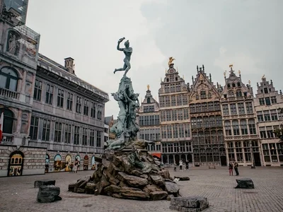 Vista panorámica de Amberes, Bélgica