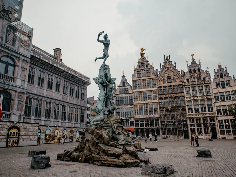 Vista panorámica de Amberes, Bélgica