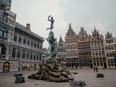 Vista panorámica de Amberes, Bélgica