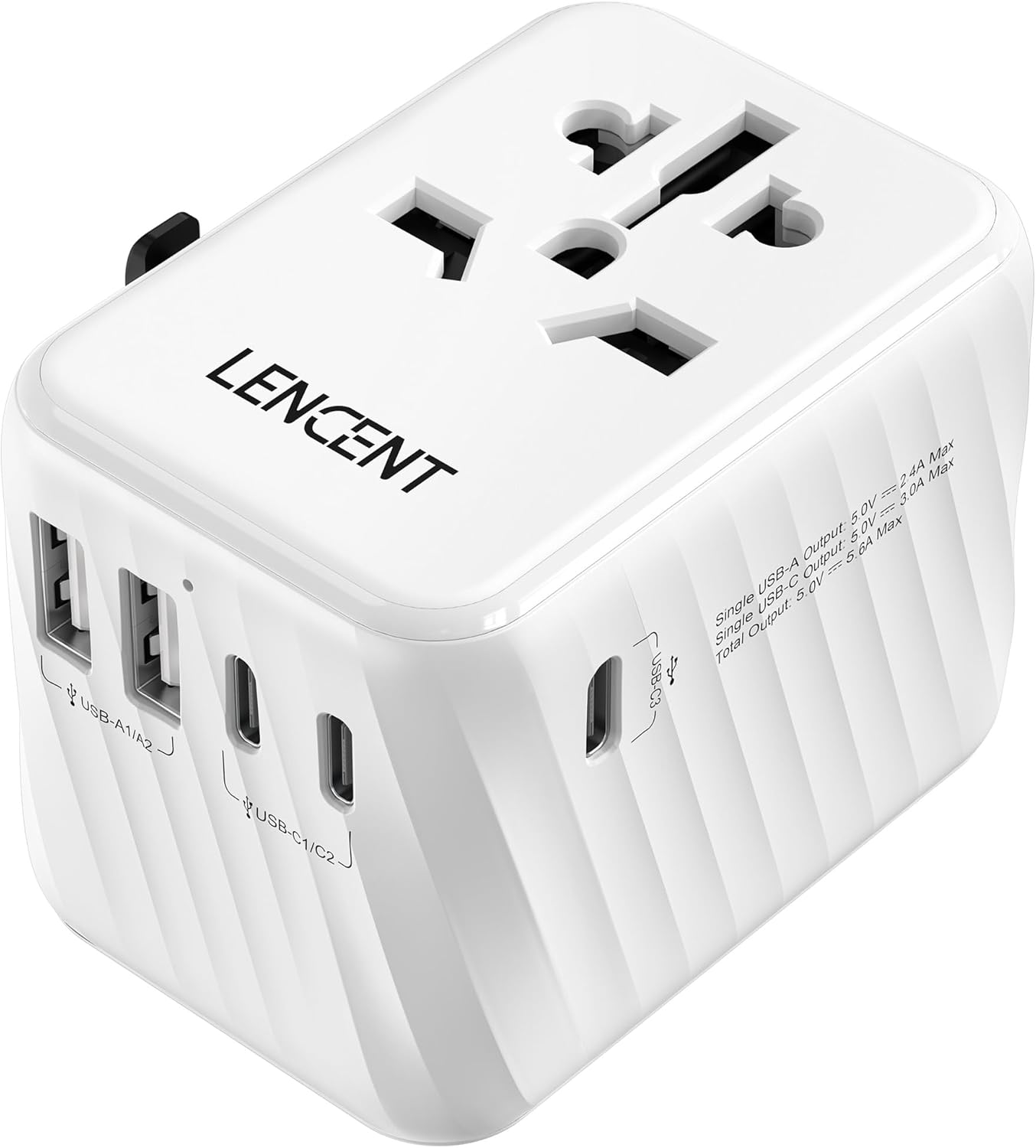LENCENT adaptador universal viaje 3 USB-C