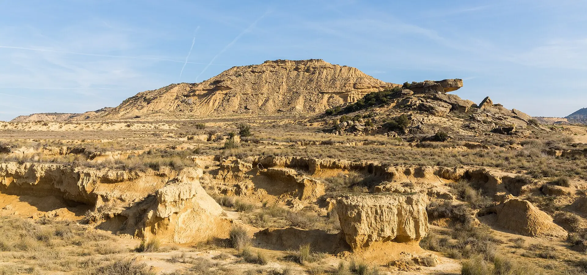 Bardenas Reales: semi-desert landscape