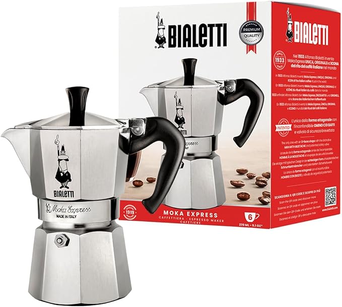 Bialetti Moka Express plateada