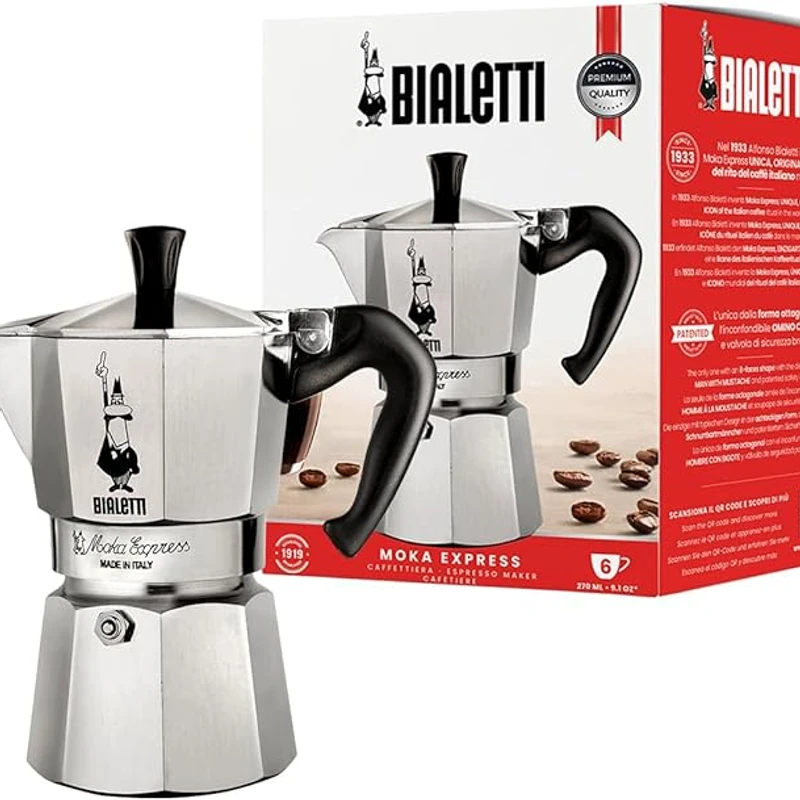 Bialetti Moka Express plateada
