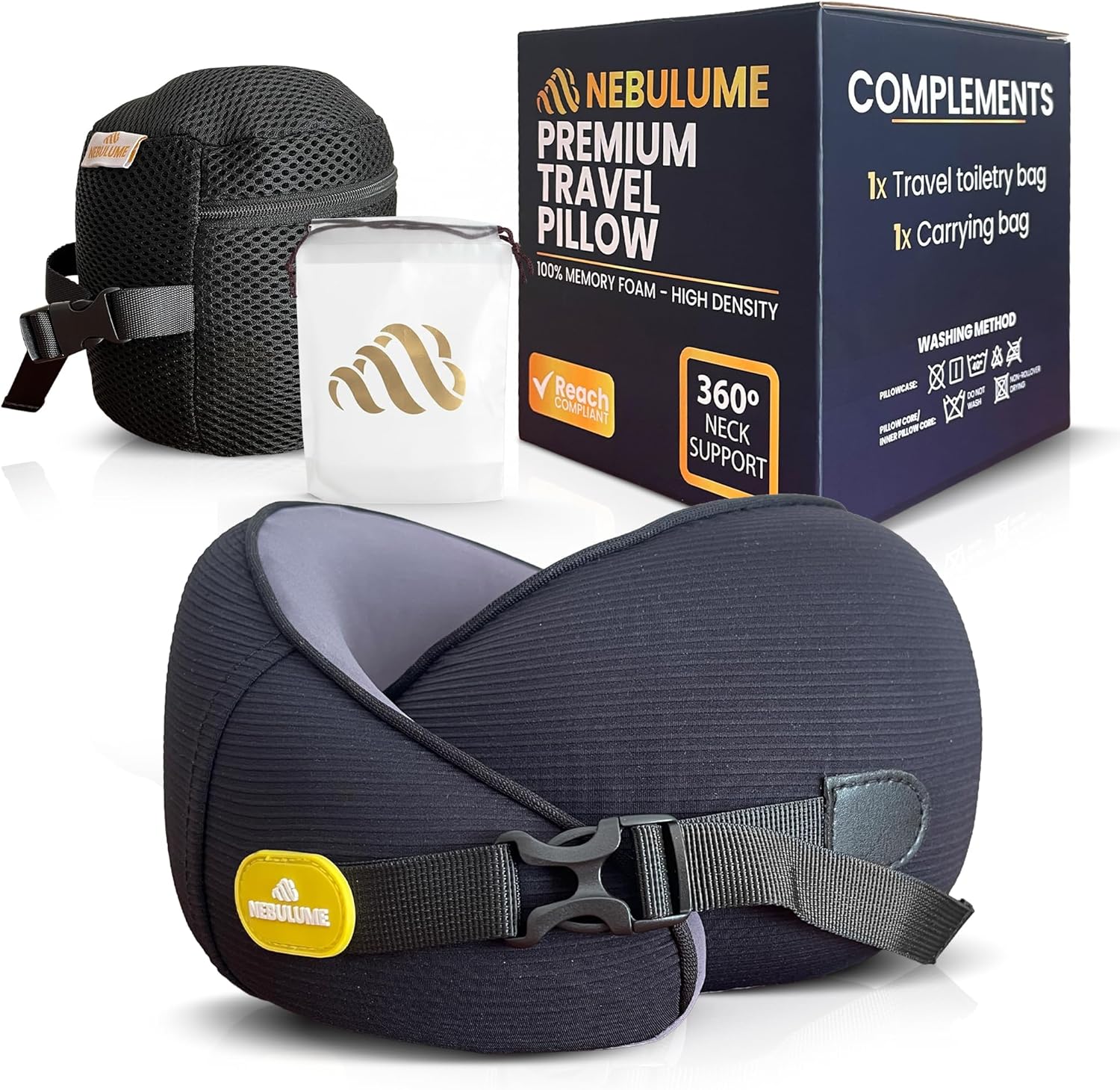 NEBULUME almohada cervical viaje 360