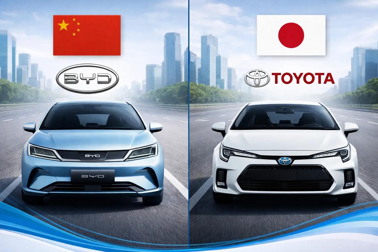Toyota vs BYD China vs Japan