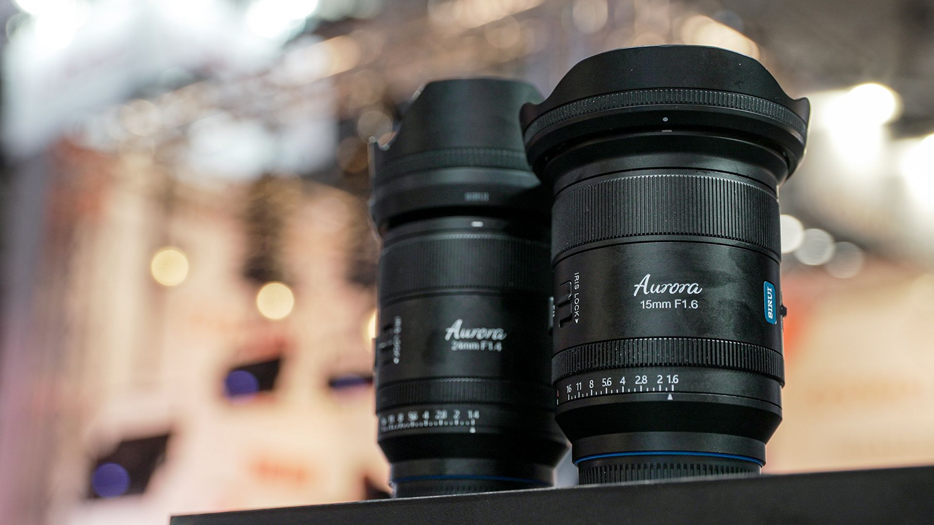Sirui Aurora 15mm f/1.6 and 24mm f/1.4 full-frame autofocus primes at IBC 2026
