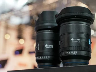 Sirui Aurora 15mm f/1.6 and 24mm f/1.4 full-frame autofocus primes at IBC 2026